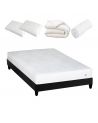 PRÊT A DORMIR EGIO | Matelas Latex, sommier à lattes en kit, couette, oreillers et protège matelas