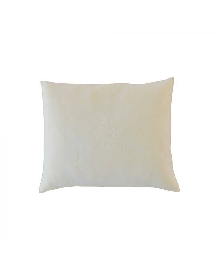 Lot de 2 Oreillers 65x65 cm Mousse à Mémoire de forme + Tissu avec