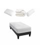 PRÊT A DORMIR HERA | Matelas Mémoire de forme, Sommier à lattes en kit, couette, oreillers & protège matelas