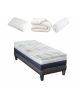 PRÊT A DORMIR HERACLES | MATELAS MÉMOIRE DE FORME, SOMMIER À LATTES EN KIT, COUETTE, OREILLERS & PROTÈGE MATELAS