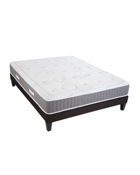 ENSEMBLE INTUITION | Matelas Mémoire de forme & Sommier à lattes en kit